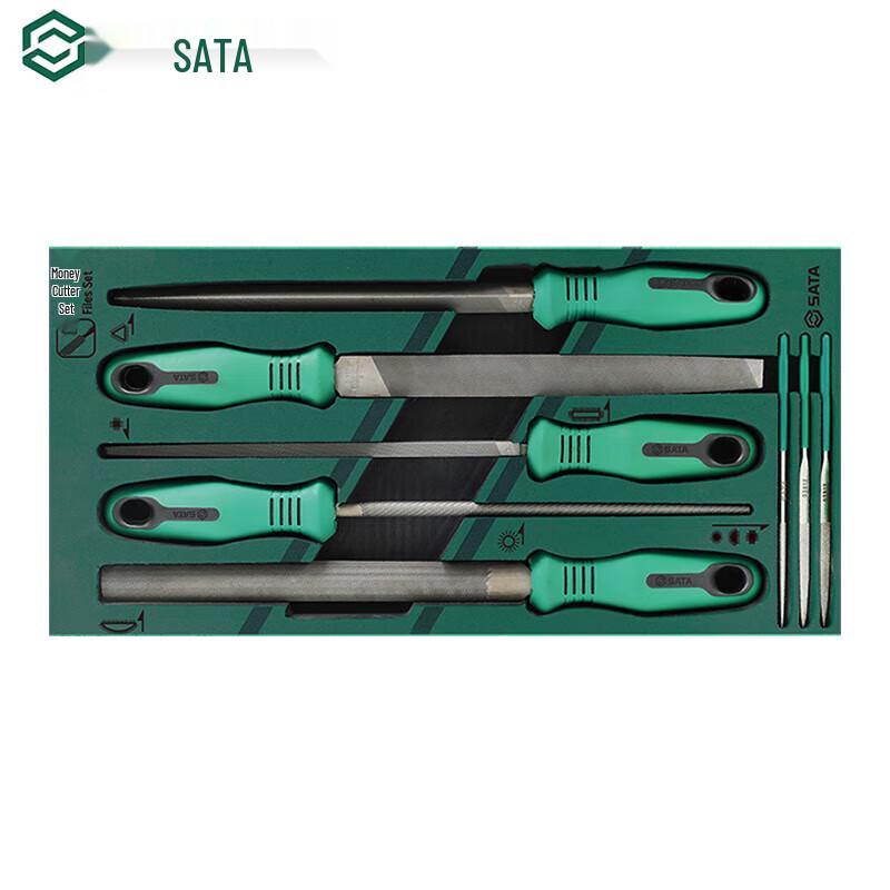 SATA 09910A 8-Piece High Carbon Steel File Set