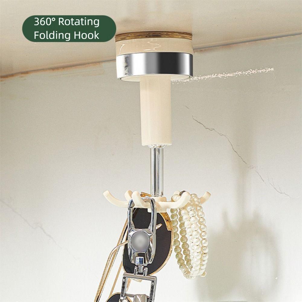 Cârlig Pliabil Rotativ 360° Puternic Cârlig cu Ventuză de Agățat Portabil Cârlig de Perete Living