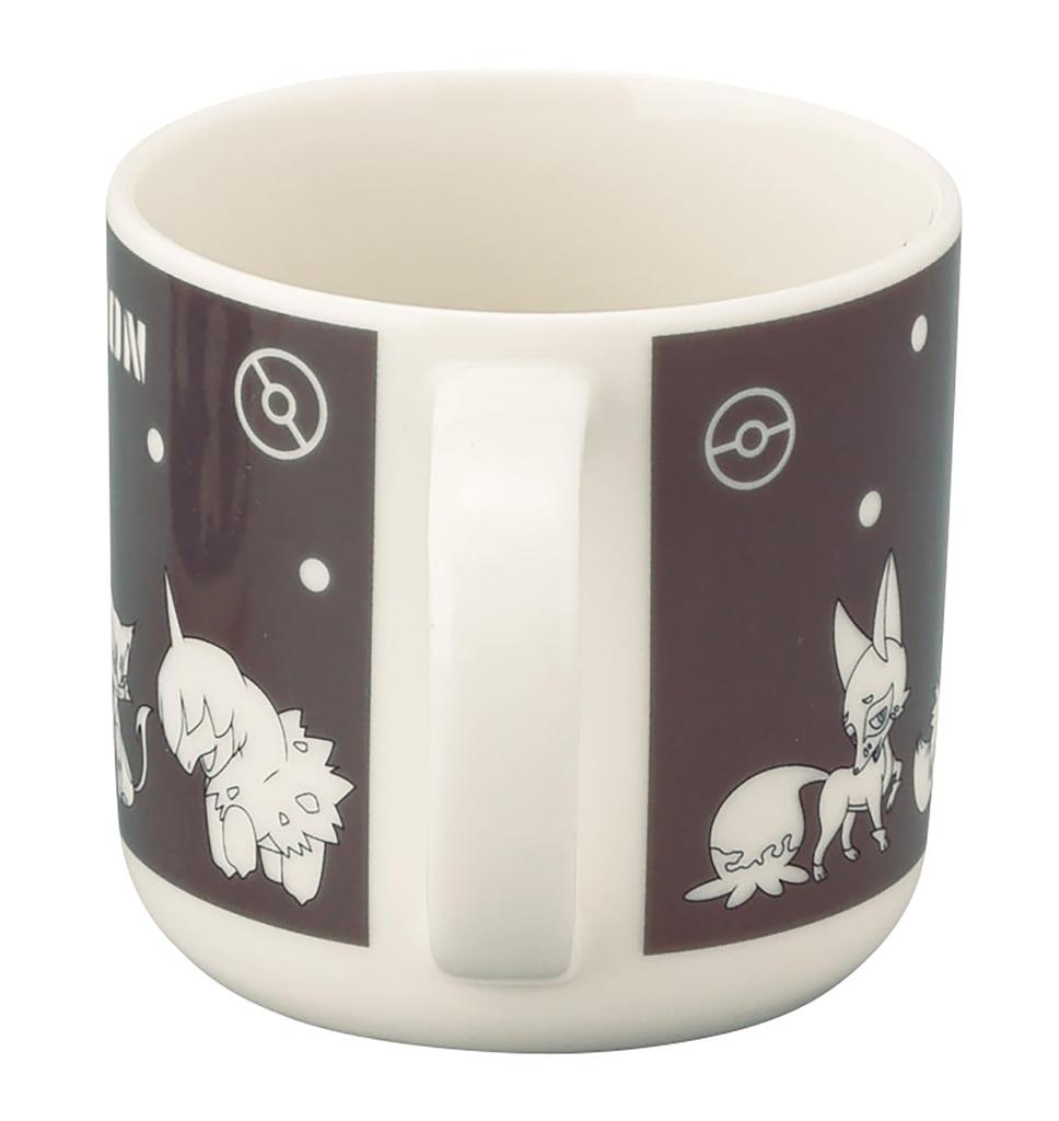 Yamaka Shoten 9 X Pokemon Type Series "Pokemon" Mug, Large, Approx. 8cm, 350ml, Dark, Merchandise, Tableware, 3, Black, PM273-11