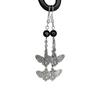 New Punk Gothic Silver Color Death Moth Tassel Pendant Dangle Earrings for Women Halloween Dark Academy Magic Ghost Jewelry Gift