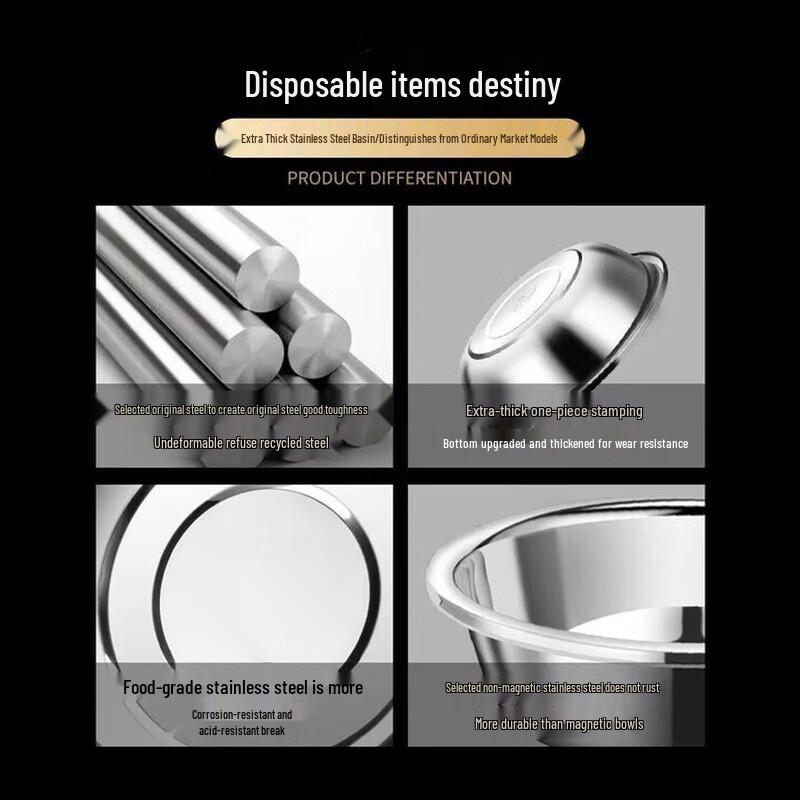 50cm 304 Stainless Steel Multi-Purpose Basin