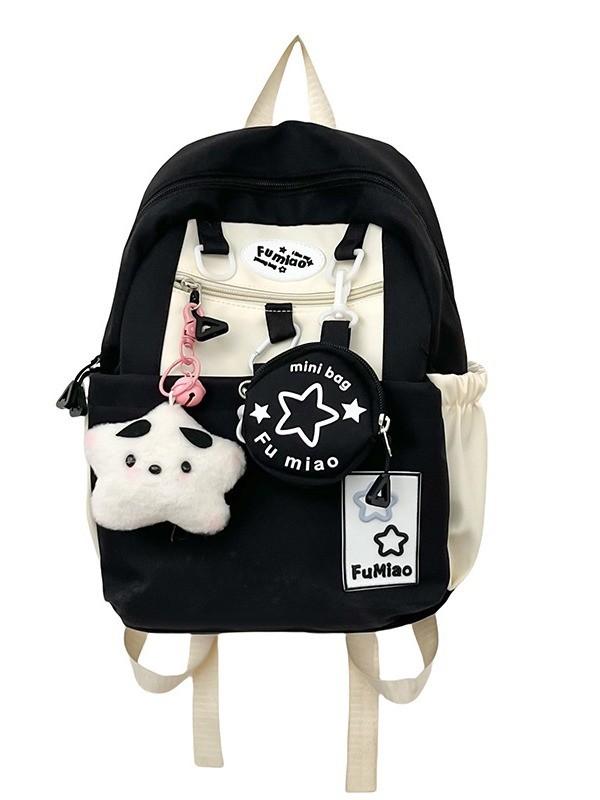 Summer Star Backpack For Girls With Waterresistant Nylon And Laptop Fit For Daily Use