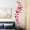 36pcs 3D Mirror Butterfly Wall Sticker Living Room Decor DIY Acrylic Butterflies Wall Decal for TV Background Bedroom Home Decor