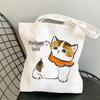 Kawaii Catshark Print Canvas Harajuku Shoulder Bag