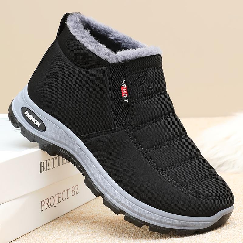 New winter faux fleece, thickened, warm and anti-slip ankle boots for women, casual, comfortable and versatile snow boots