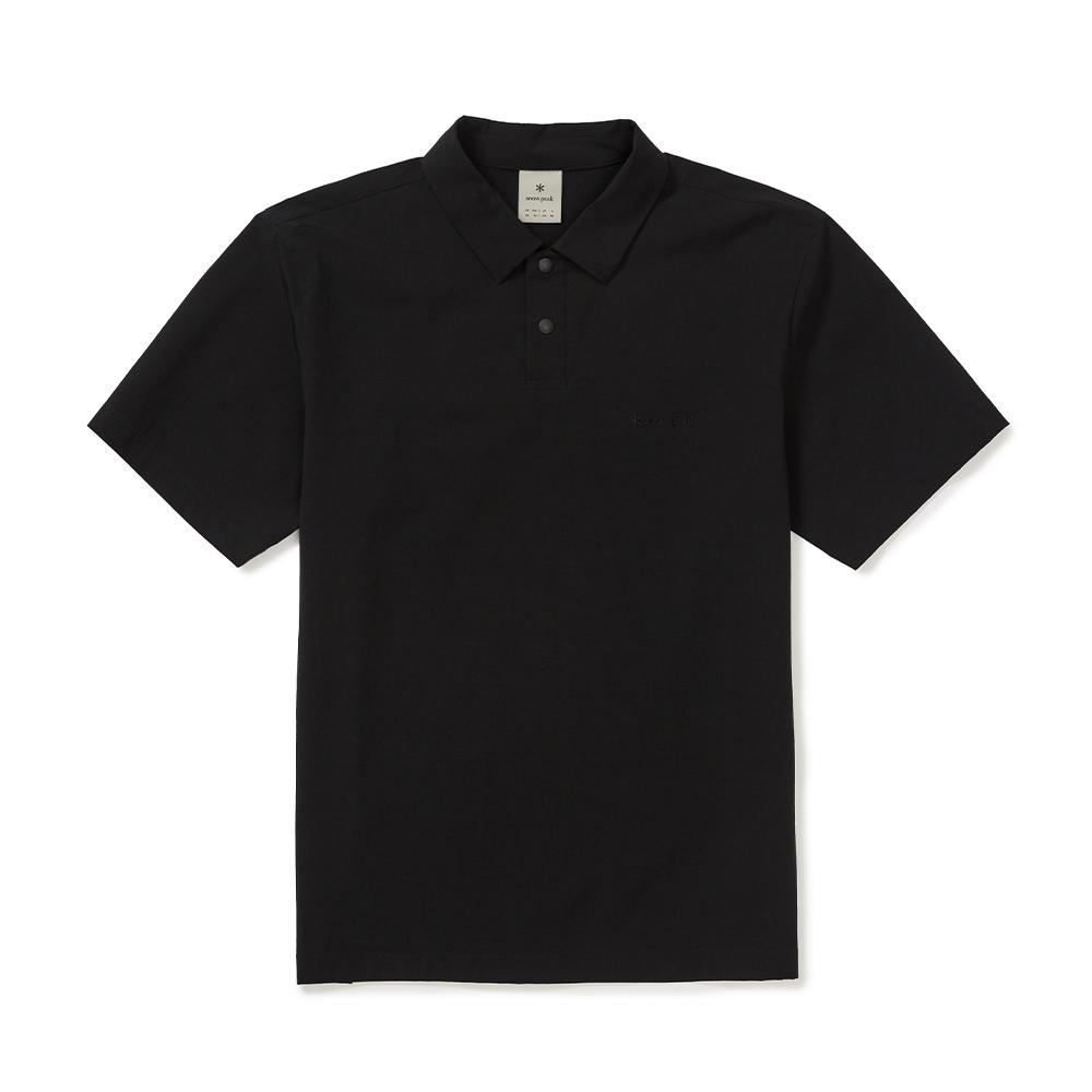 [Snowpeak] Air Dot Short Sleeve Polo T-shirt Black (S25MMTPS34)