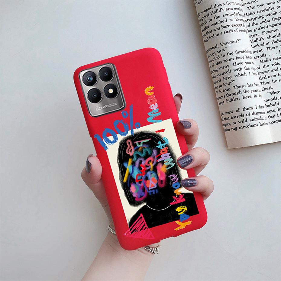 For Realme Narzo 50 Case RMX3286 Cute Painted Soft Silicone Back Cover for OPPO Realme Narzo 50 Phone Case Bumper Narzo50 Coque