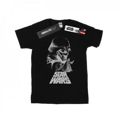 Camiseta feminina/senhora Darth Vader Sketch Cotton Boyfriend