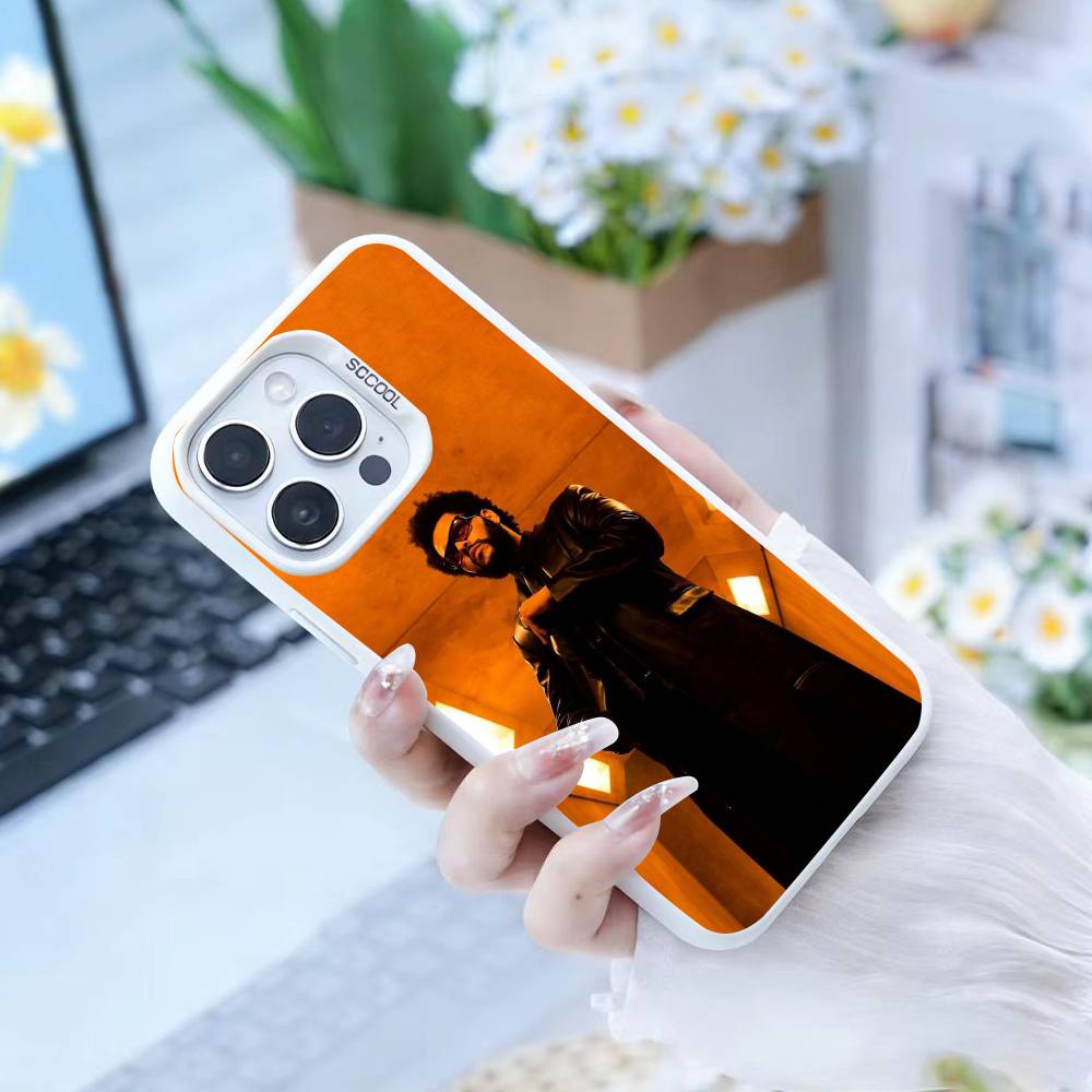 The Weeknd  Phone Case For iPhone 16,15,14,13,12,17,Pro,MAX White Matte Shockproof Cover