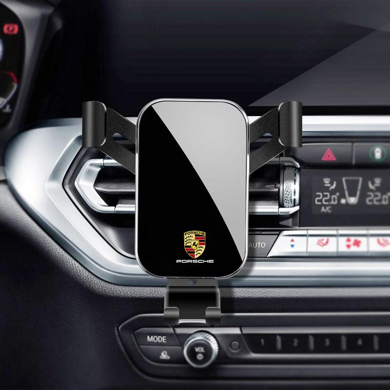 KWPV2 Car Phone Holder Dashboard Vent Mobile Clip Mount For Porsche Cayenne Panamera Macan 911 718 Taycan Boxster Cayman 918 Pajun