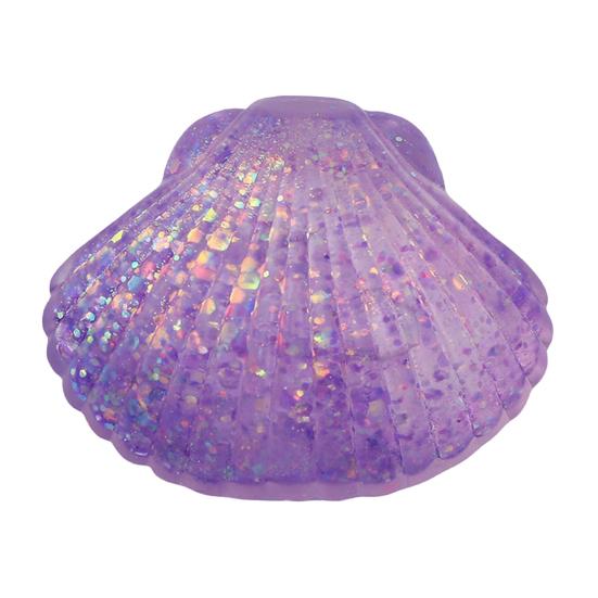 Mini Glitter Shell Relief Sugar Fidget Toy Squeeze Toy Stress Stress Ball Soft фиолетовый