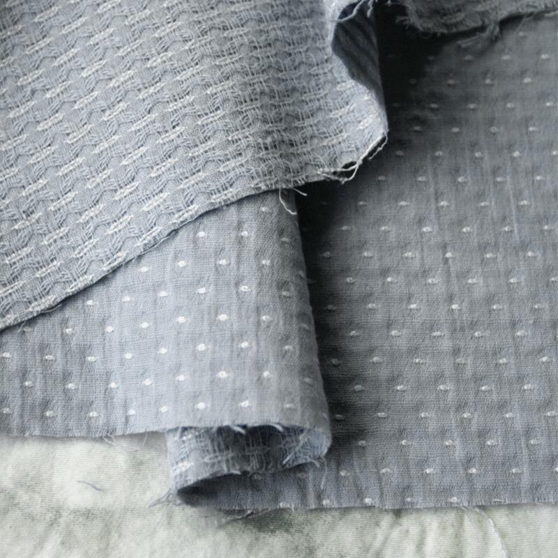 100x140cm Embroidery Dot Jacquard Cotton Fabric For Diy Making Children's Clothing Dress Shirt Garment Doll Clothes