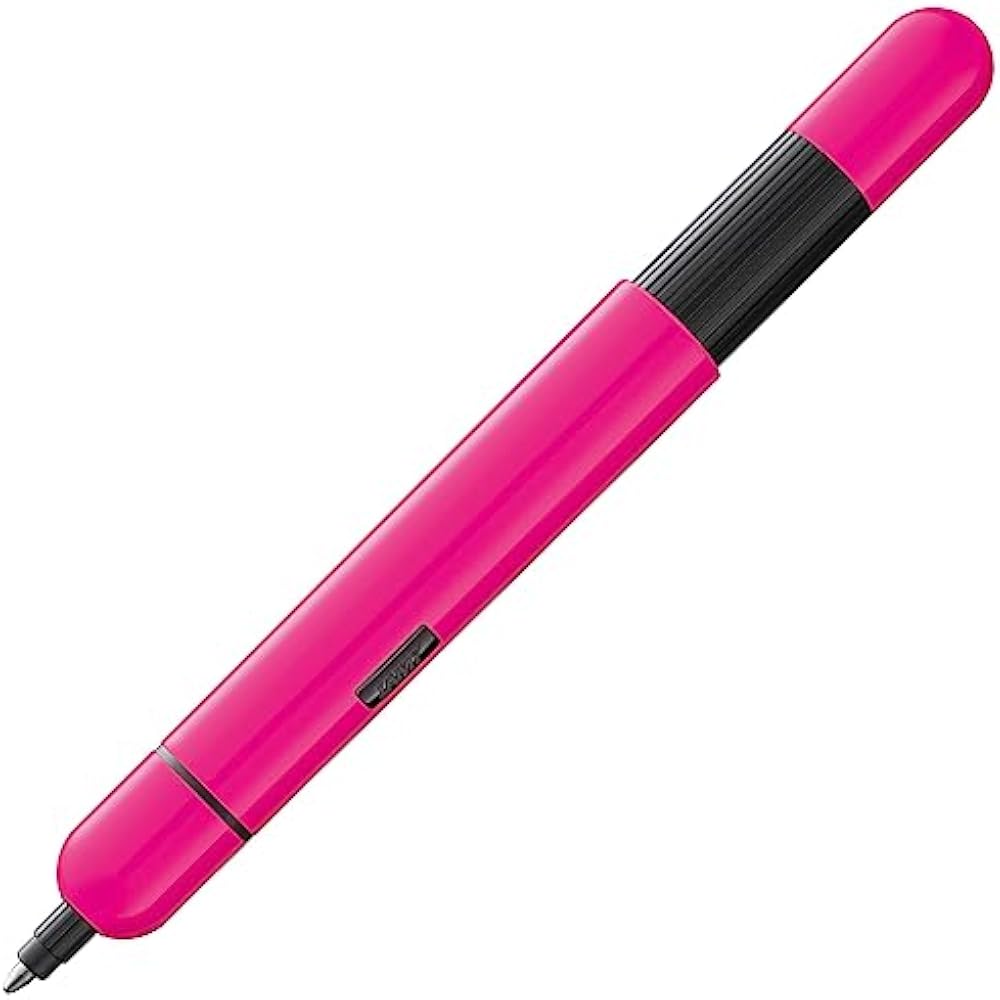 LAMY (Lamy) Pico Neon Pink Ballpoint Pen - Revolutionary Pocket Ballpoint Pen - One-Push to Full ...