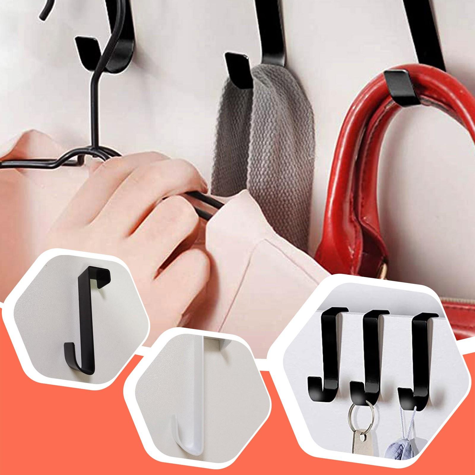 

(Joy choose)Door Back Hook Multipurpose Drawer Cabinet Z Black Or White Hook 2pcs