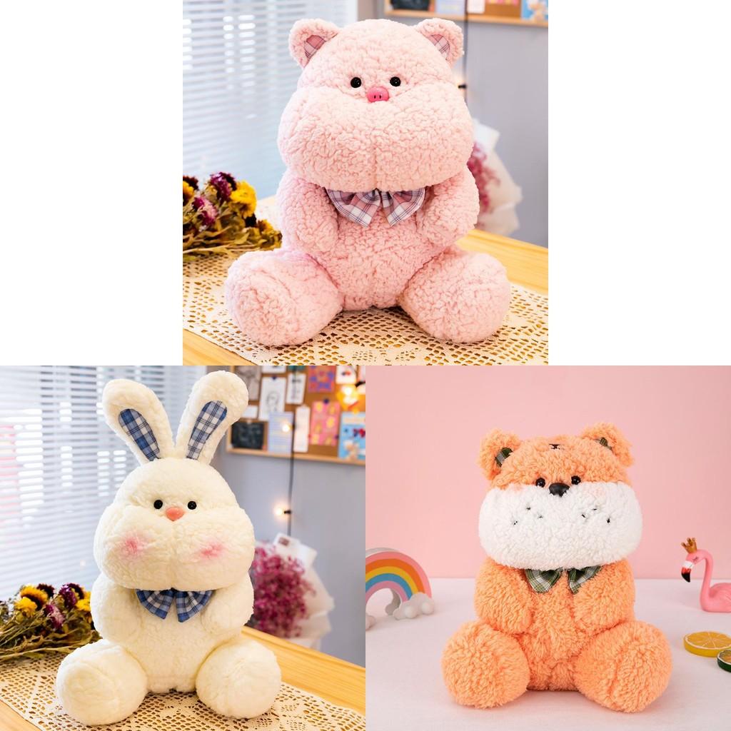 Stuffed Animal Plush Toys Rabbit Pig Bear Frog Tiger Birthday Gifts Decoration