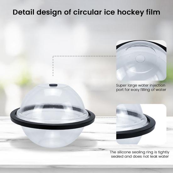 2Pcs Giant Ice Cube Molds 5lb Extra Large Silicone Sphere Ice Molds BPA-Free Ice Cube Molds Reusable Ice Ball Maker for Ice Baths