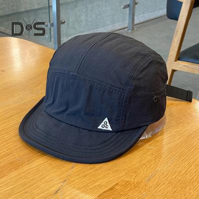 Unisex Baseball Cap Short Brim Adjustable Ponytail Hole Sun Protection Anti-UV Dome Hip Hop Street Dance Cap Fishing Travel Hat