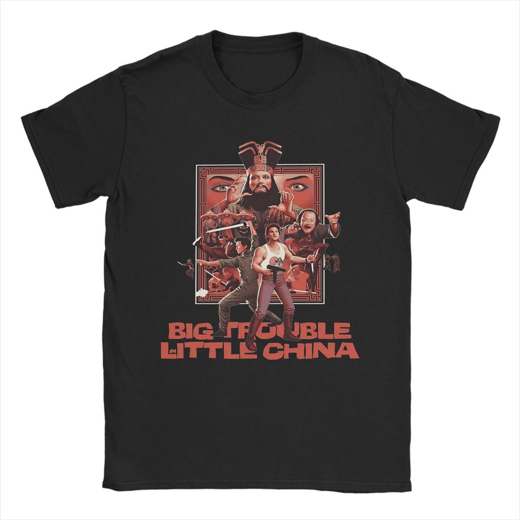 Summer Big Trouble in Little movie T Shirt for Unisex Women Pure Cotton Tee Shirt Short Sleeve Clothing