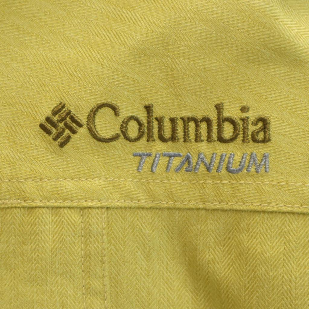 Columbia Vertical Glide Jacket L Yellow-green Mesh Lining Outdoor Men's Used