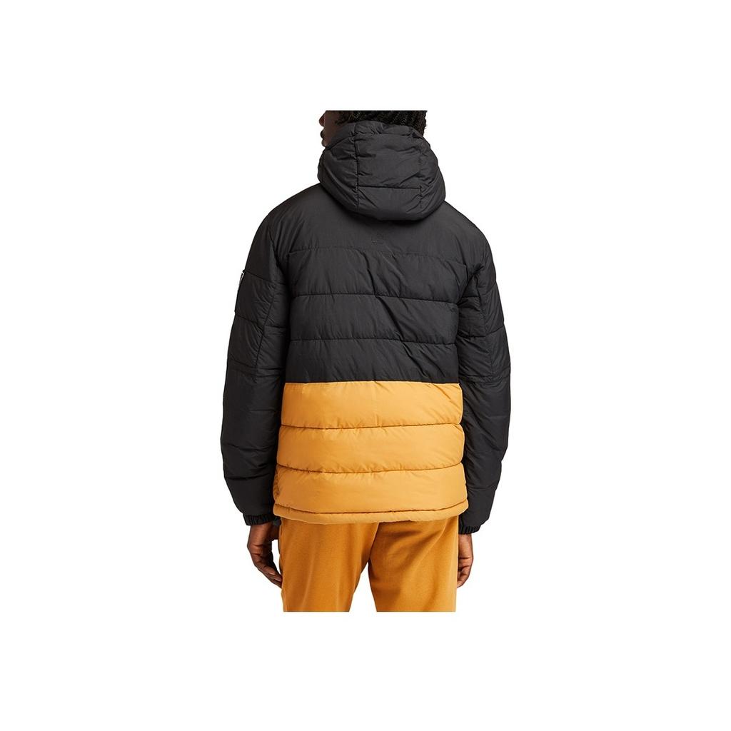 Timberland Embroidered Logo Warm Color Block Hooded Cotton Jacket Men Jacket Wheat A2AEB-P56