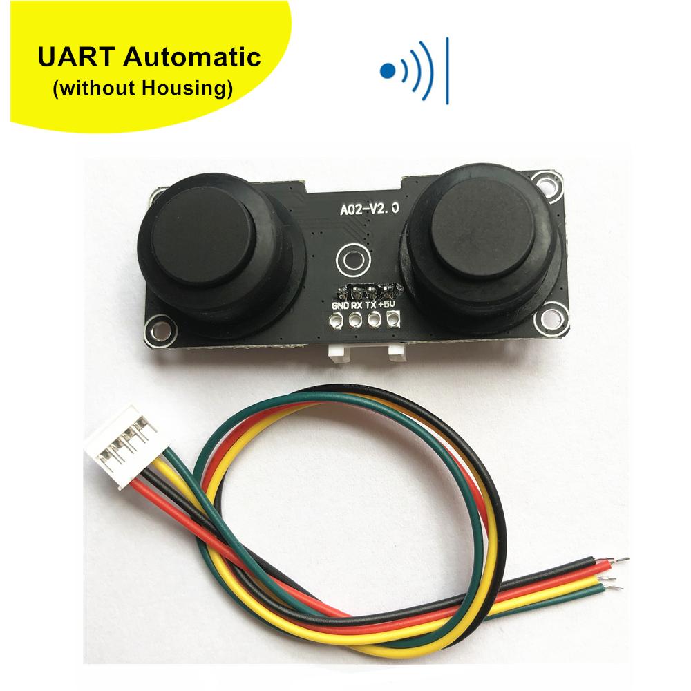 Ultrasonic Sensor Module Probe for Distance Water Level Flow Measurement Waterproof IP67 UART/PWM/RS485 Range 3-450cm GL-A02 UART Automatic-PCB