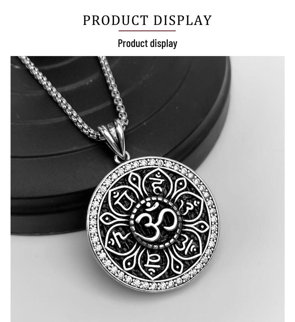 Mystic Pattern Gothic Punk Pendant Necklace