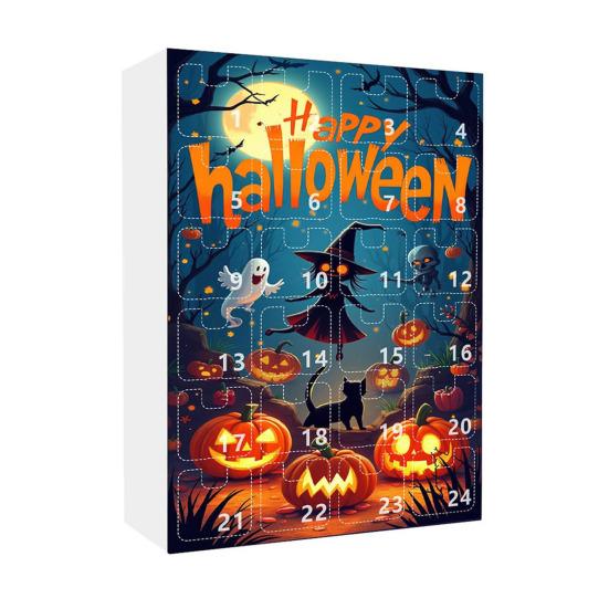 Horror Halloween Advent Calendar Versatile Festive Party 24 Days of Spooky Countdown Pendant Holiday Gifts for Boys Girls