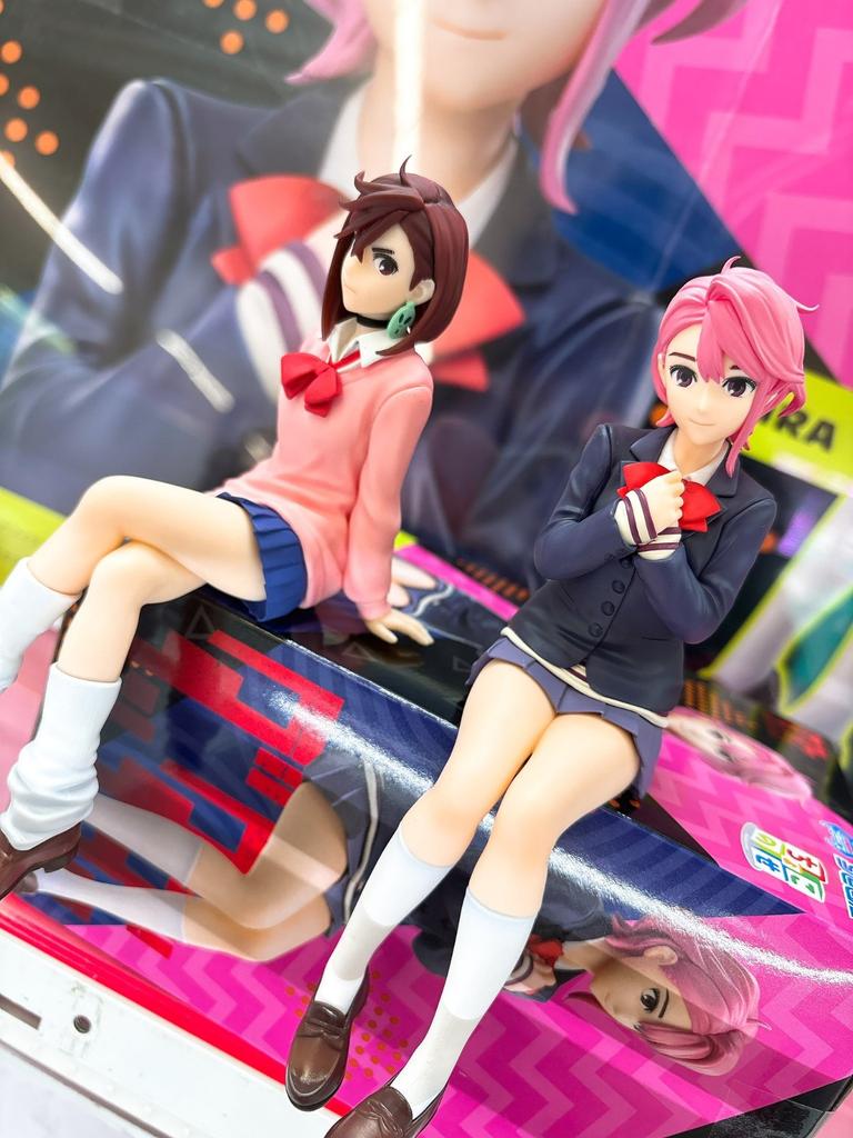 15CM Anime Dandadan Shiratori Aira Figure Noodle Stopper Figure Ayase Momo Small Sit Series Model Toys Doll Aciton Figure PVC