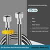 304 Stainless Steel Faucet Braided Water Pipe 1/2 Inch Hot And Cold Water Faucet Inlet Hose Heater Flexible Connecting Pipe