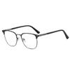 Anti- Blue light Men's Metallic Reading Eyeglasses Big Frames Readers Magnifier Presbyopia Lenses Eyewear Men's Near Vision Eyeglasses