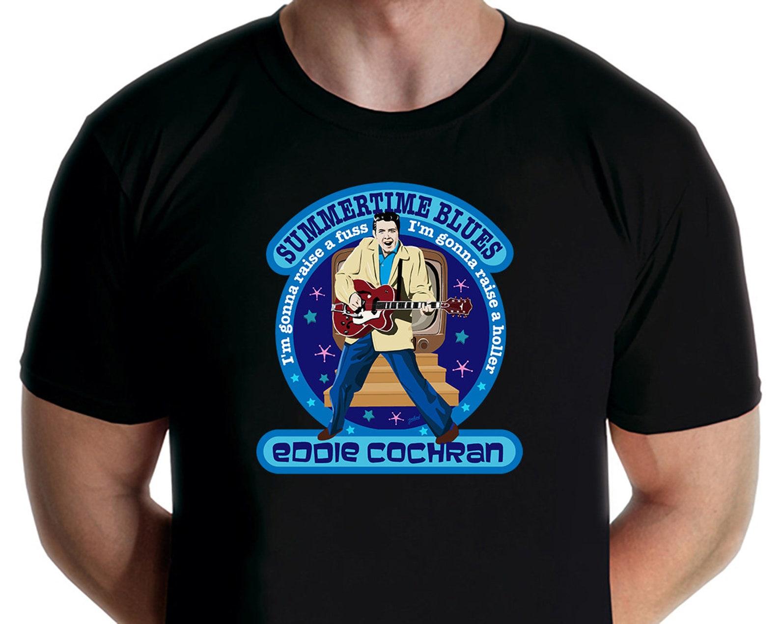 Eddie Cochran - Summertime Blues T-shirt (Jarod Art) M