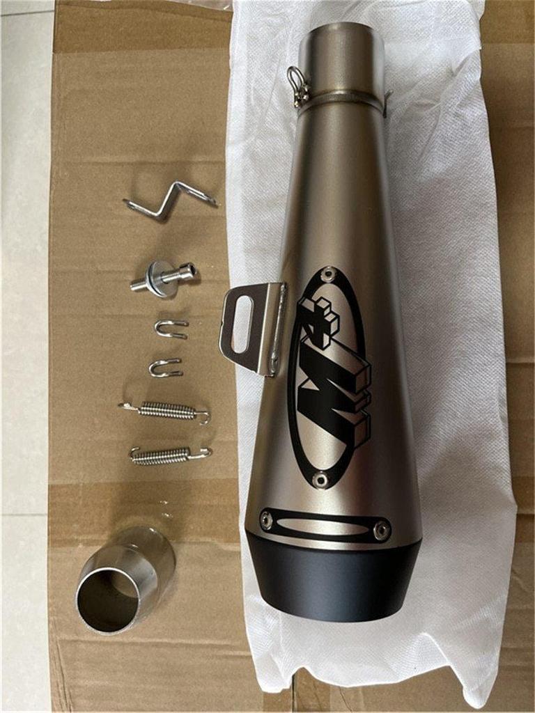 Universal M4 Motorcycle Exhaust for Kawasaki, Yamaha, and Sportbikes