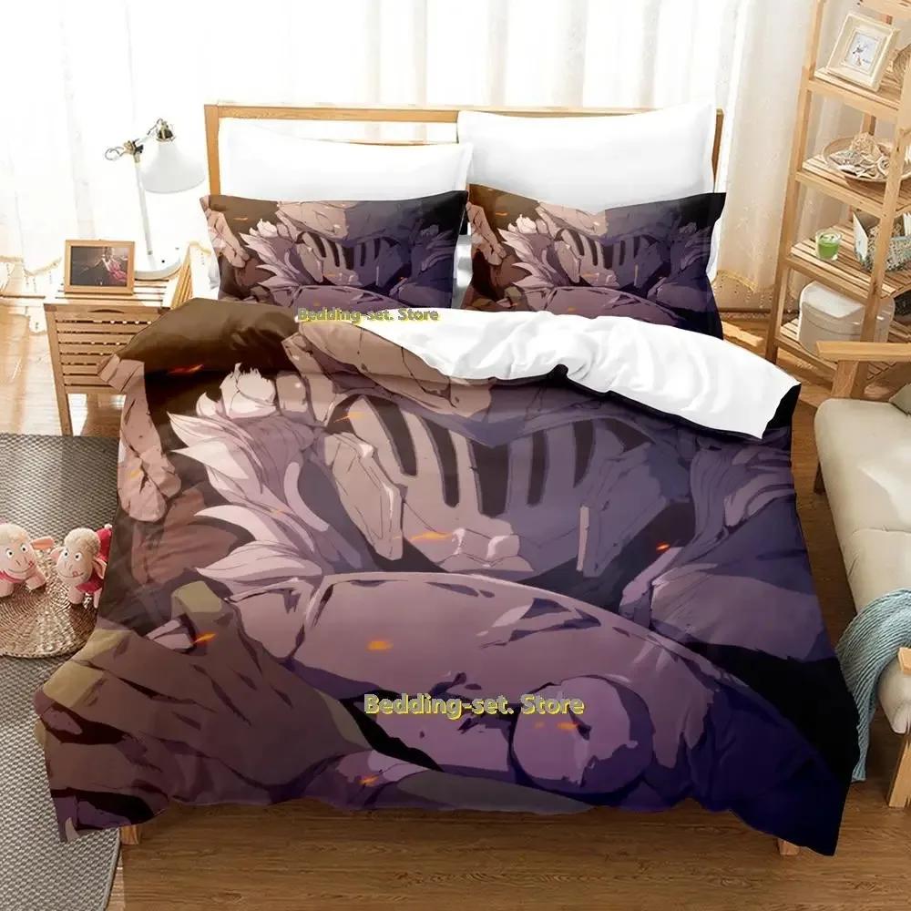 Goblin Slayer Bedding Set Single Twin Full Queen King Size Bed Set Adult Kid Bedroom Duvetcover Sets Anime Parure De Lit Bed