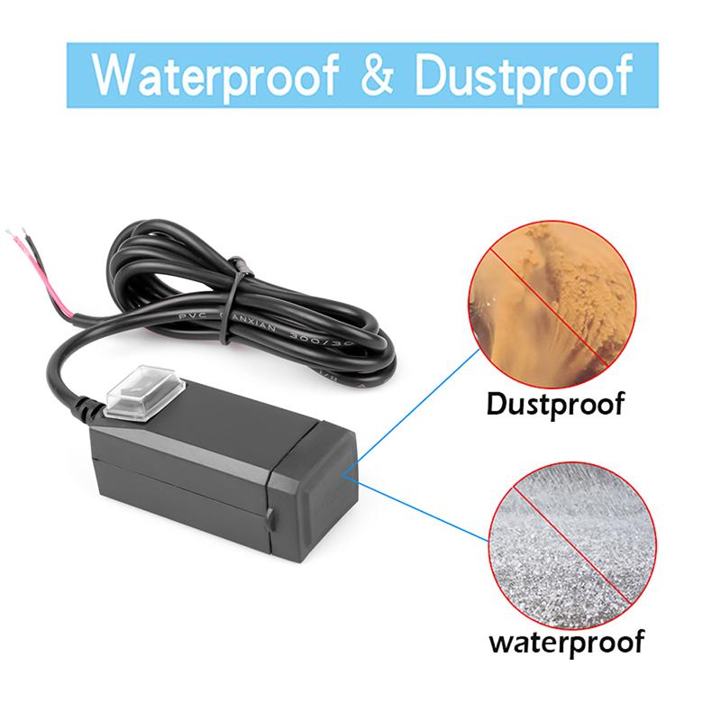 Motorcycle Vehicle-Mounted Charger Waterproof Usb Adapter 12V Phone Dual Usb Port Quick Charge 3.0 With Switch Moto Accessory