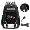 Straykids Beliebte Koreanische Boygroup Peripherie Rucksack Campus Grund- und Sekundarschüler Schultasche Herren- und Damen-Computertasche Rucksack