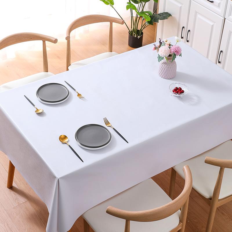 Suya ve Yağa Dayanıklı PVC Masa Örtüsü Ins Çay Dikdörtgen Minimalist Çiçek Masa Örtüsü