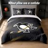 Pittsburgh Penguins Design Bed Bedding Set 1 Duvet Cover + 2 Pillowcases Soft Breathable Household Bed Linens