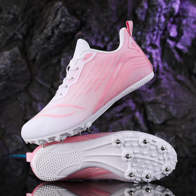 Women Professional Running Track Spike Soft Field Non Slip Sprint Shoes Athletic Long Jump Light weight Nails Race Racing Match