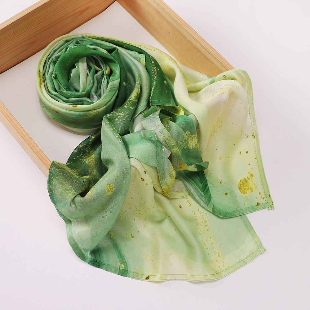 Modal cotton shawl, new printed wide-brimmed scarf, ethnic headscarf, women's scarf.