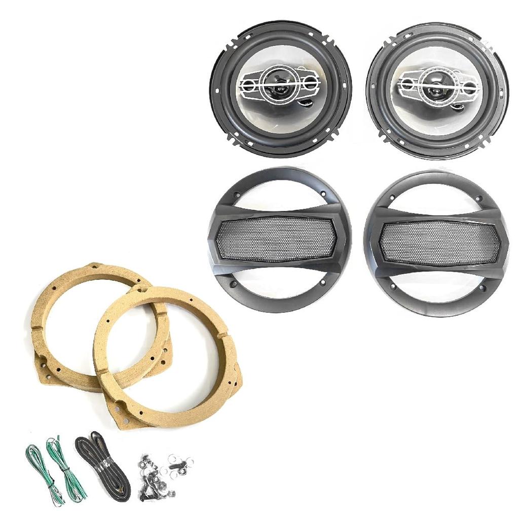 CGP Inner Baffles with Grille for Coaxial Air for and Made of Product (2 Pieces) 4-Way 6-inch Conditioners, 350W, Toyota, Subaru, Daihatsu, Impreza,