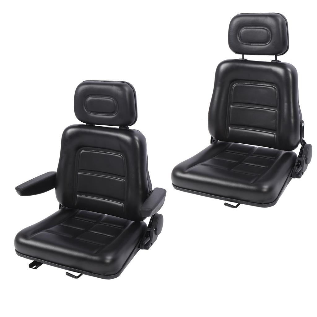 Tractor Seat 3 Level Adjustable Headrest Comfortable Wear Resistant Anti Scratch Excavator Seat  for Telehandler