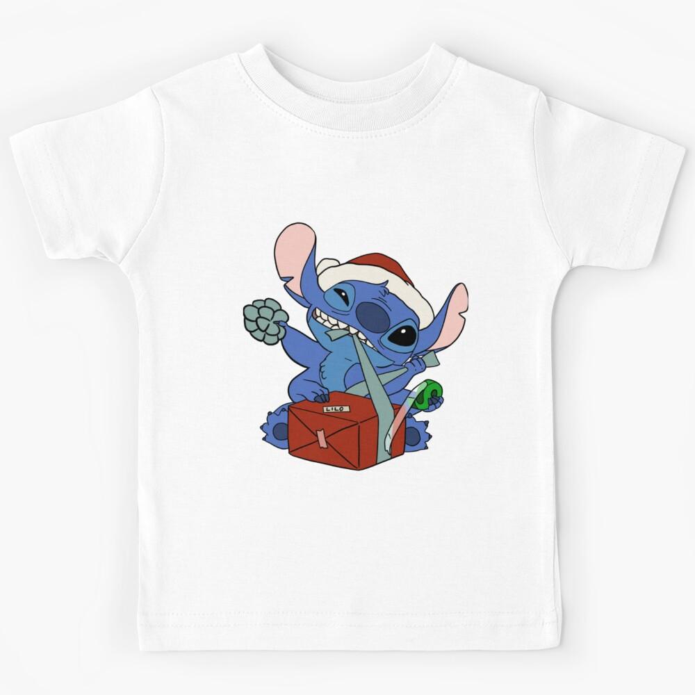 Stitch Christmas Gift – Cute Holiday Mischief Art Kids T-Shirt 140