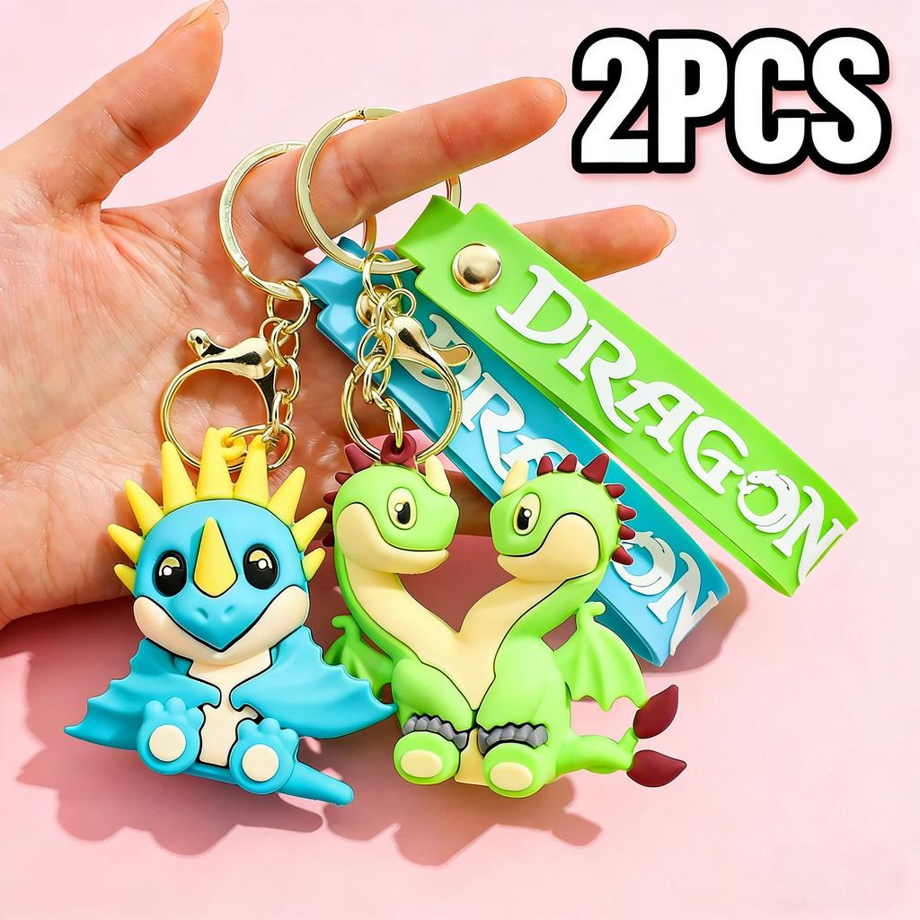 New How to Train Dragon Toothless Keychain Night Fury PVC Figurine Zinc Alloy Key Ring Backpack Charm Pendant Decor Accessory