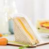 100 Pcs Transparent Sandwich Takeout Box Triangle Food Container Portable Sandwich Holder  Picnic