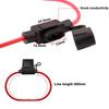 FULARR® 5PCS Premium ACS Small Car Waterproof In-Line Fuse Holder, 16 AWG Wire Harness,