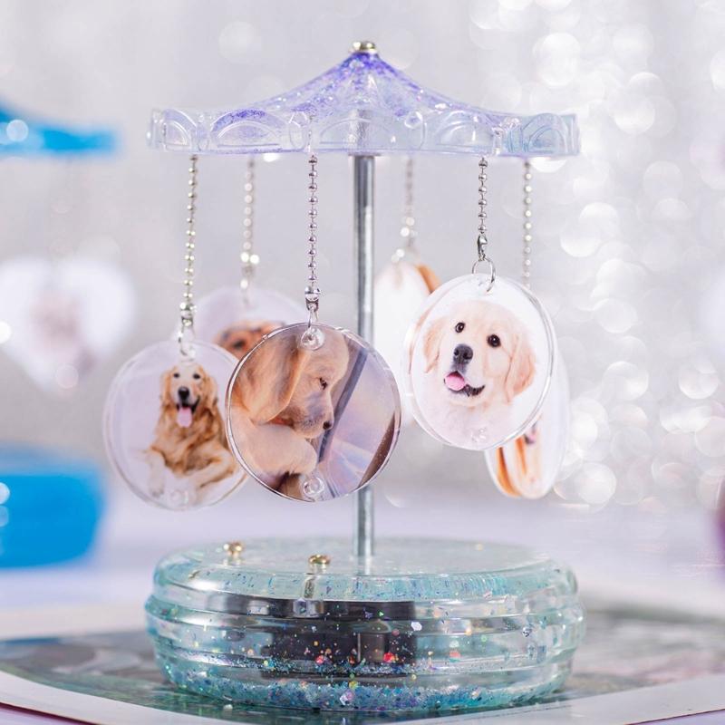 Musical Carousel DIY Silicone Mold for Music-Box Umbrella Bottom and Cover Mold DIY Movement Materials Round Brand Mold