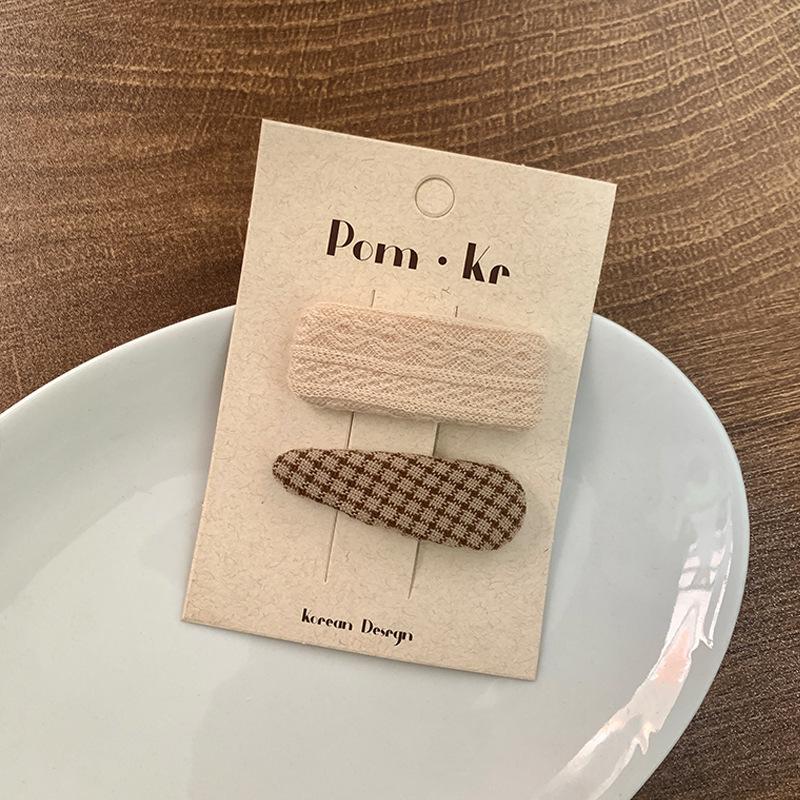 Nouvelle Épingle à Cheveux Florale Brodée pour Enfants Tissu Clip BB Frange Cassée Filles Femmes Coiffure Accessoires Outils de Coiffure