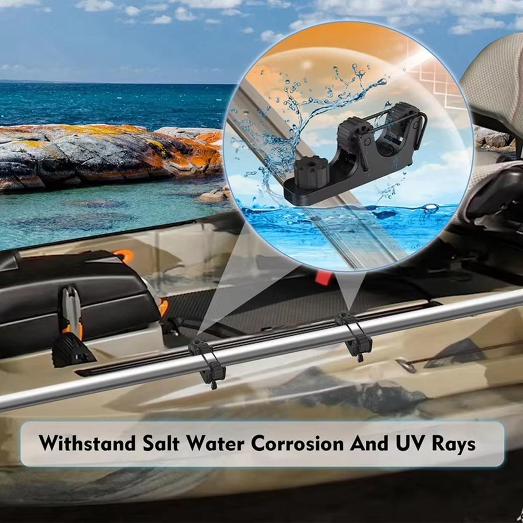 Extended Kayak Paddle Holder Kayak Track Mounting Accessories Kayak Paddle Holder For Standard Paddles