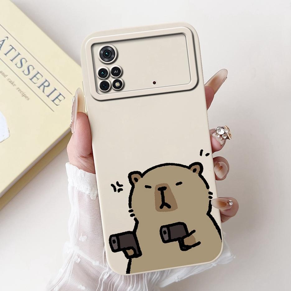 For Xiaomi Poco M4 Pro 4G Case PocoM4 5G Cute Panda Cartoon Cover Soft TPU Phone Case For Xiaomi Poco X4 Pro PocoM4 Pro 5G Shell