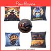 Lustiges Halloween-Plüschkissen mit Aufdruck zur Dekoration für Büro und Wohnzimmer Großhandel 40cm*40cm Eulen- und Kürbis-Geist-Design